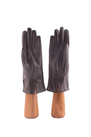 Guanti in pelle neri con strass Capri Gloves | CA2501B LACK